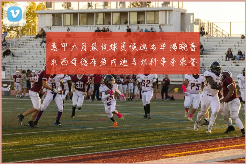 意甲九月最佳球员候选名单揭晓普利西奇德布劳内迪马尔科争夺荣誉